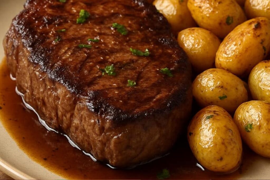 Carne Grelhada com Batatinhas na Manteiga: a receita perfeita para reunir a família