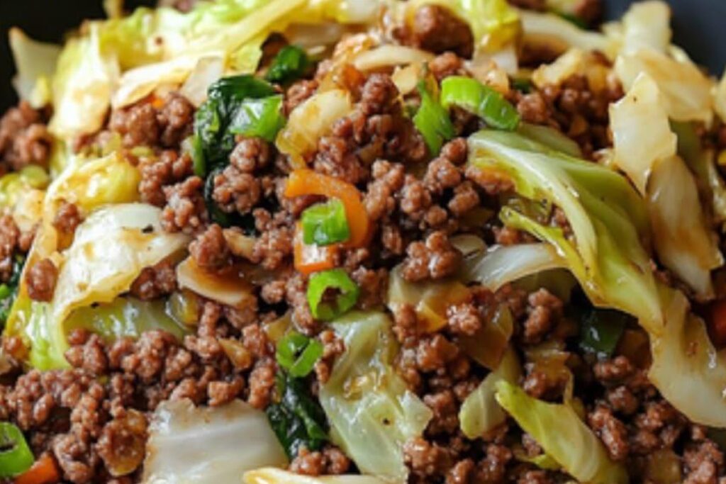 Refogado Chinês de Carne Moída e Repolho: Sabor e Praticidade na Sua Cozinha!