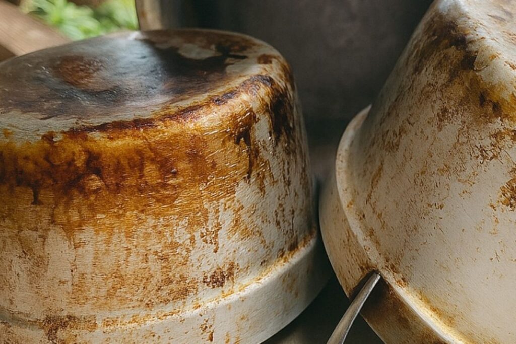 Como limpar panela queimada de gordura e deixar brilhando de novo rapidinho
