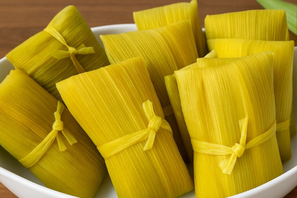 Pamonha Junina Cremosa na Palha do Milho: tradição, sabor e muita cremosidade!