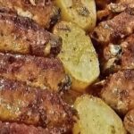 Asas de Frango Assadas com Batatas no Forno: crocantes, douradas e irresistíveis!