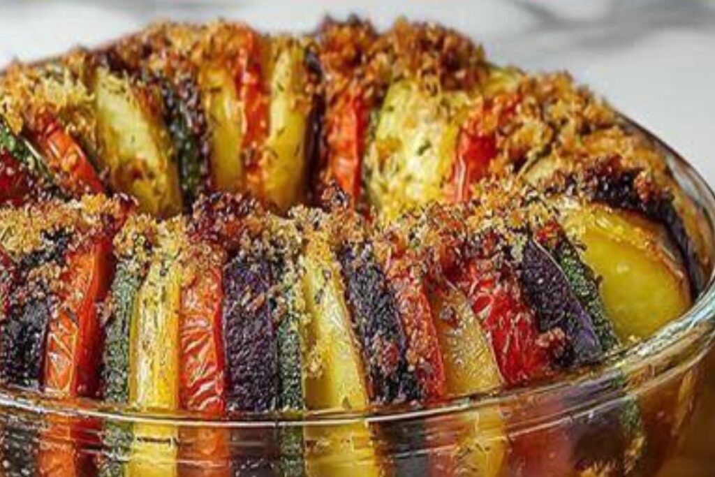 Uma Delícia Prática: Berinjela Colorida ao Forno com Legumes