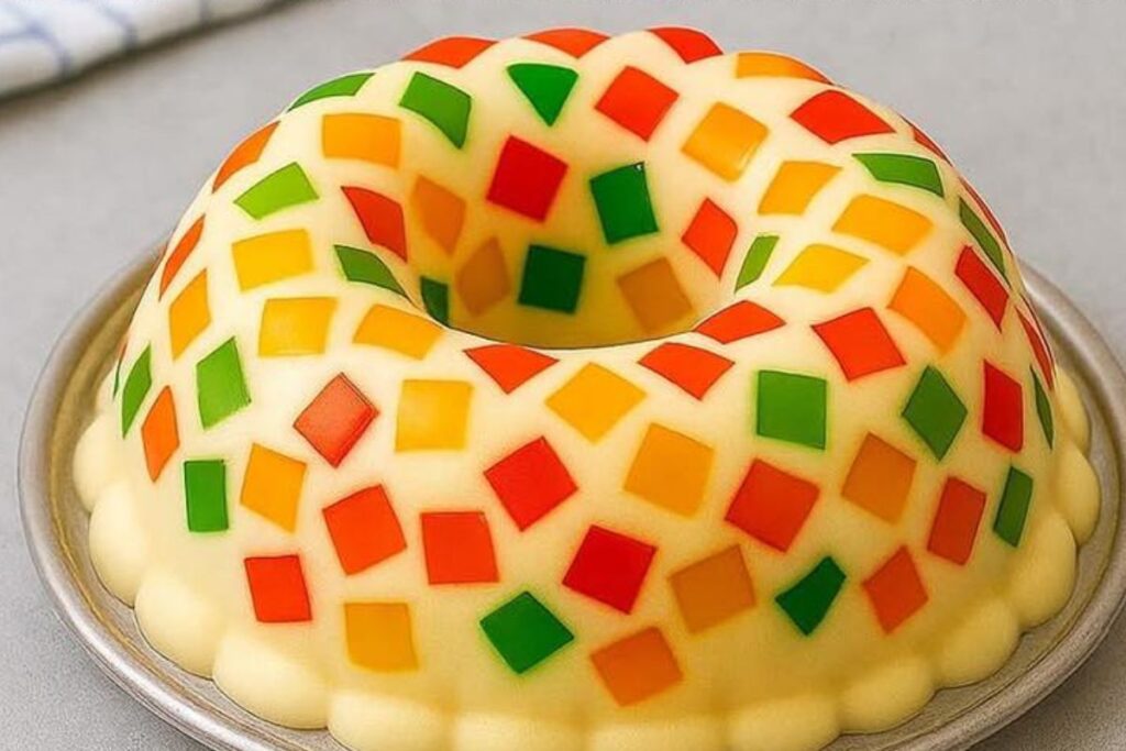 Gelatina Mosaico com Leite: Uma Sobremesa Colorida, Prática e Que Encanta!