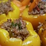 Pimentão Recheado com Carne Moída: Uma Delícia Colorida, Suculenta e Muito Prática