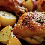Frango com Batatas Assado no Forno: sabor, praticidade e carinho em cada garfada